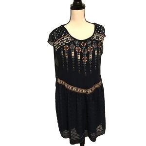 Anthropologie One September Blue Calliope Dress